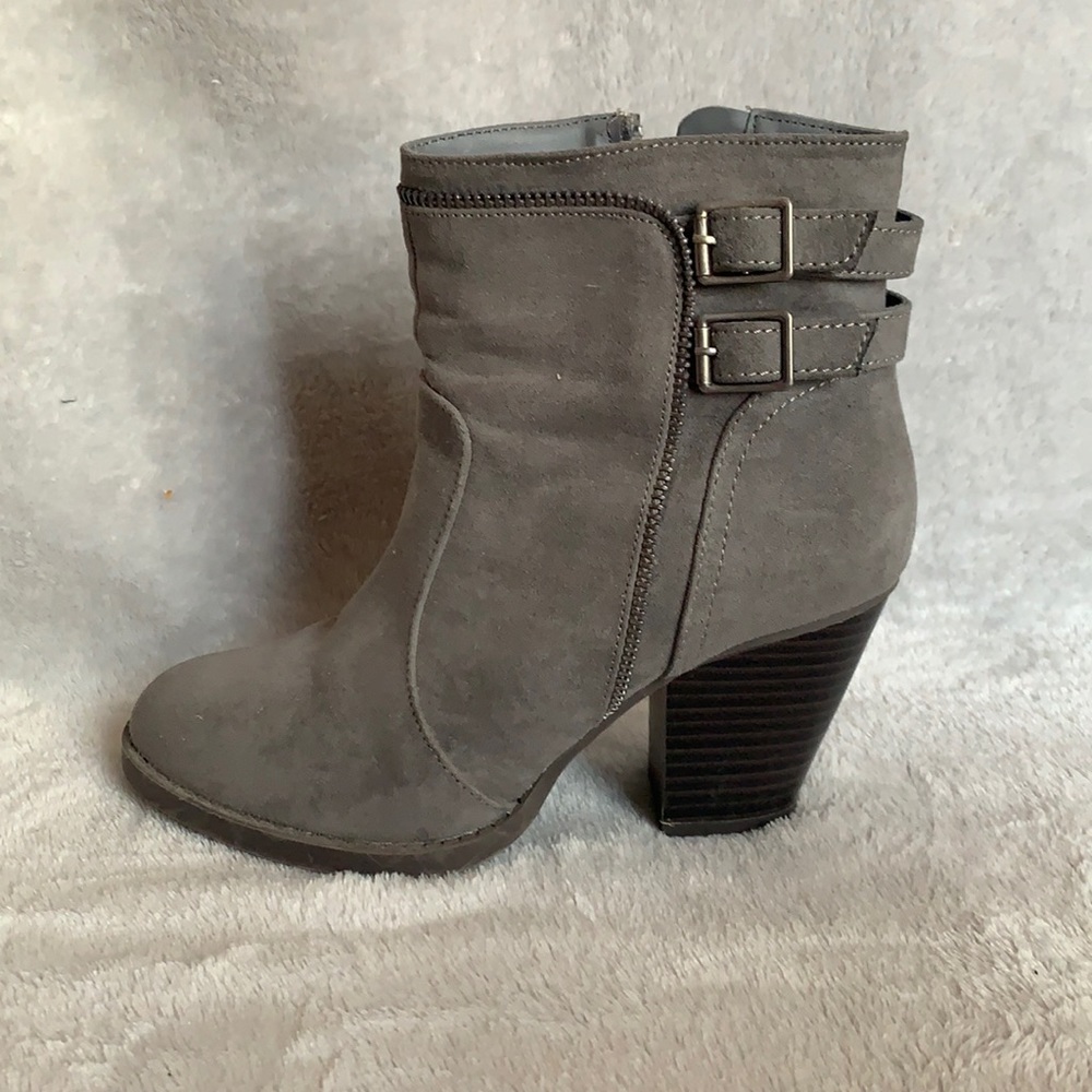 Dark grey booties